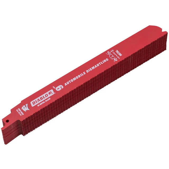 25 Pack 9 inch 14/18 TPI Diablo Steel Demon Bi-Metal Saw Blade for Medium Metal