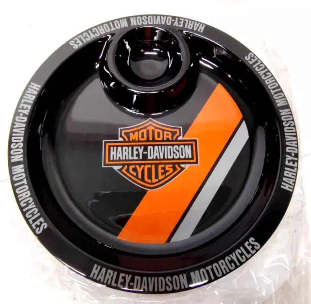 Harley-Davidson® Bar & Shield Two-in-One Chip & Dip Tray, Black HDL-18562