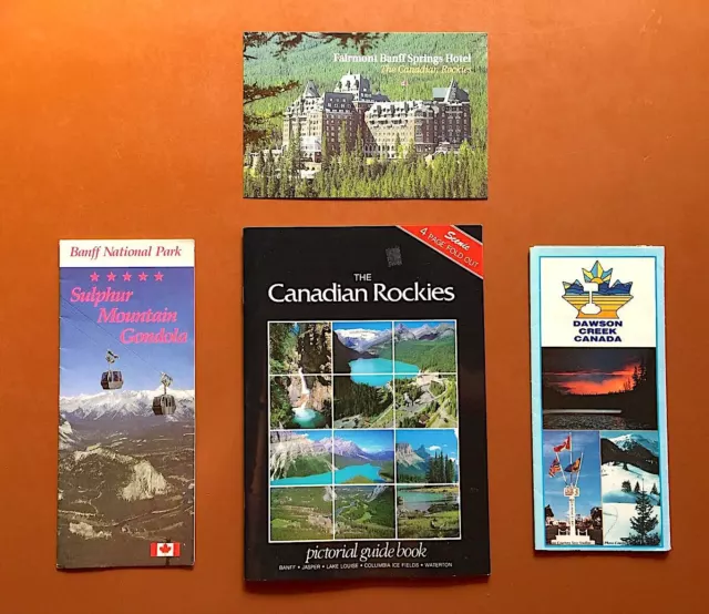 Travel Brochures/Guides for Canadian Rockies/Dawson Creek/Banff