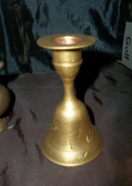 Tischglocke Handglocke Glocke Schulglocke Antik-Stil Messing