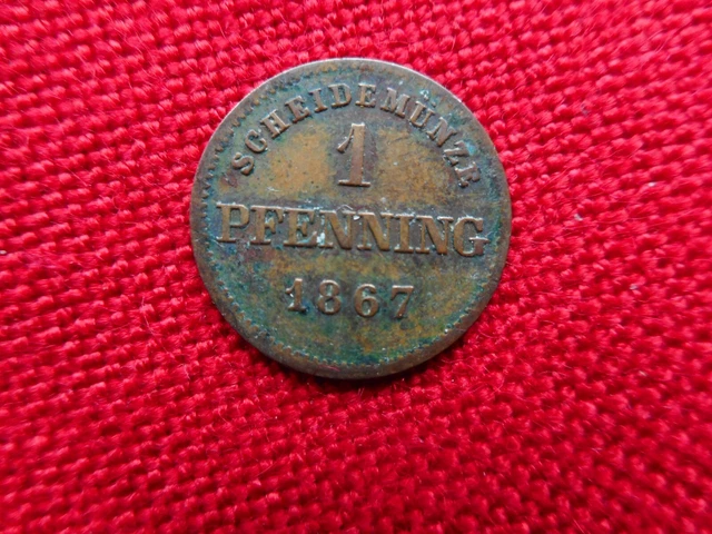 Bayern 1 Pfenning 1867      (30)