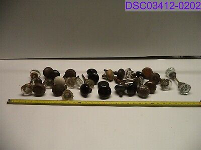 Used Qty = 31: Mixed Lot Door Knobs Various Styles and Types See Photos
