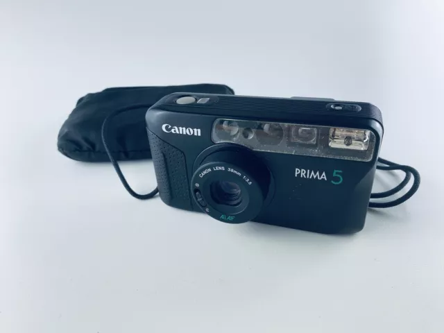 Canon Prima 5 Analogkamera 38 mm Point&Shoot Kompaktkamera - Funktionsfähig