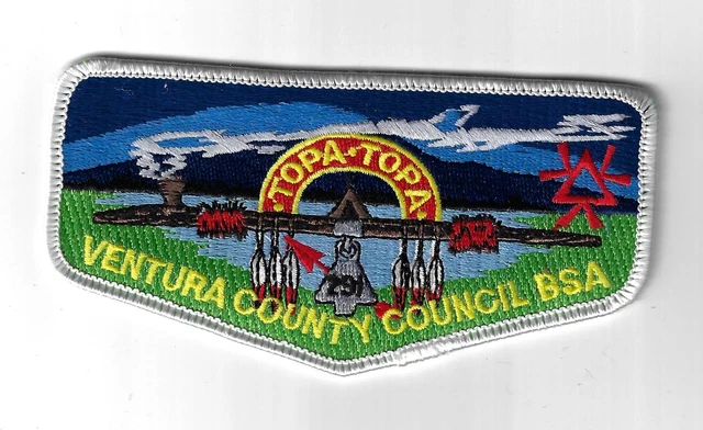 OA 291 Topa-Topa Flap WHT Bdr. Ventura County Council [MK-3460]
