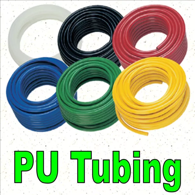 Polyurethane Flexible Tubing Pneumatic PU Pipe Tube Hose - Air Chemical Fuel Oil