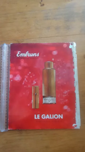 Publicite Ancienne Pub Advert - Parfum Le Galion - Embruns Sortilege - 3