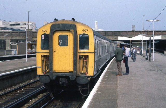 COLOUR SLIDE, CLASS 491, 407, BR blue/grey livery, Jul 82 £1.15 ...