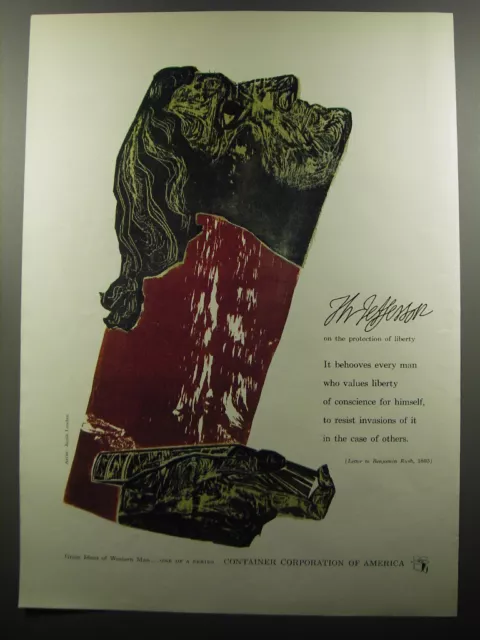 1956 Container Corporation of America Advertisement - art by Jacob Landau