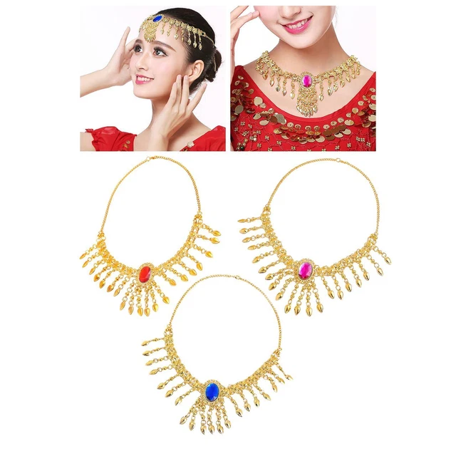 Bandeau de danse du ventre Accessoire de cheveux Outfit Collier Head Wear