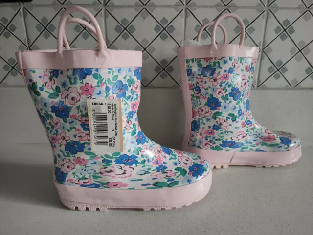Cath Kidston Wellington Boots Mews Ditsy - KIDS Size 9 - New in Bag - £18 RRP