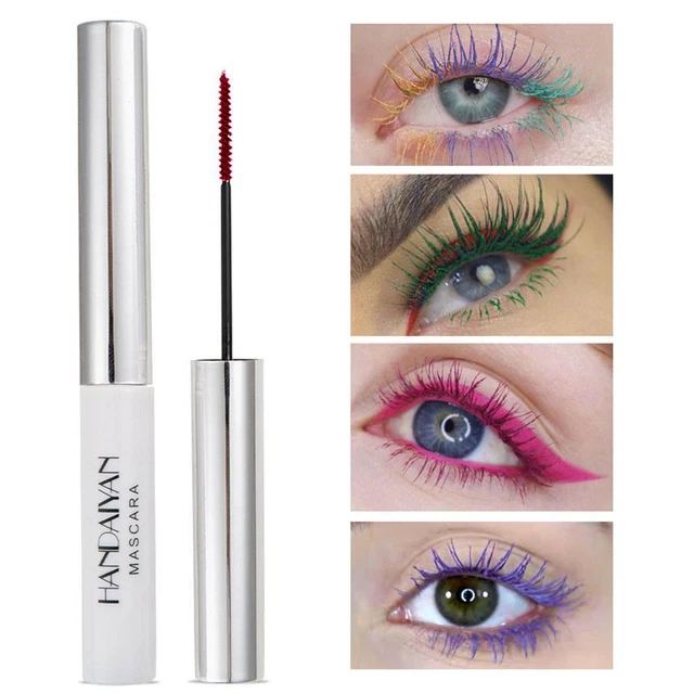 Rímel de color impermeable pestañas secas rápidas maquillaje rizado pestañas Y9X7