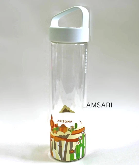 Starbucks Arizona Glass Water Bottle You Are Here Collection 18.5 oz
