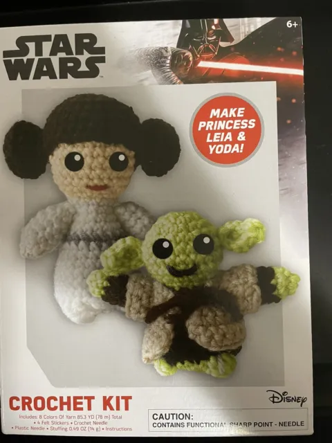 Star Wars Princess Leia And Yoda Crochet Kit