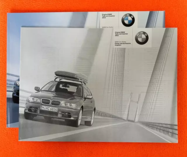 BMW   3er REIHE E36 / E46    Prospekt Brochure Katalog   ZUBEHÖR  + PREISE 2003