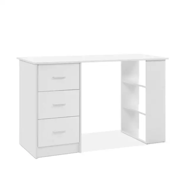 Artiss Computer Desk Drawer Shelf Home Office Study Table White 120CM