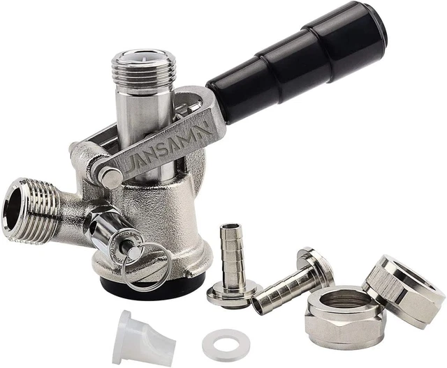 Jansamn Type Kegerator Sankey D Tap with Stainless Steel Probe Keg Coupler