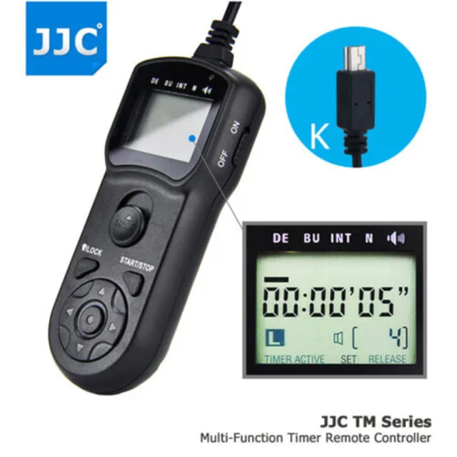 JJC LCD Timer Remote Control For Fujifilm HS35EXR HS28EXR HS33EXR HS30EXR S9600