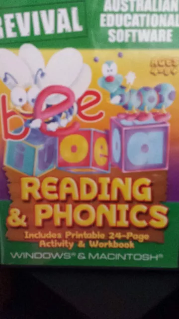 Reading & Phonics Ages 4-8 PC GAME - FREE POST *