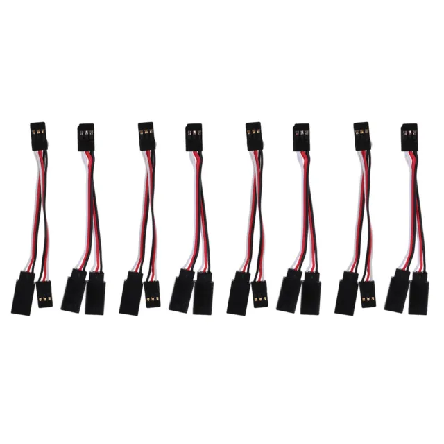 8 Pieces Y Shape 3Pin Wire Harness Cable Connector Wire for RC Car ESC