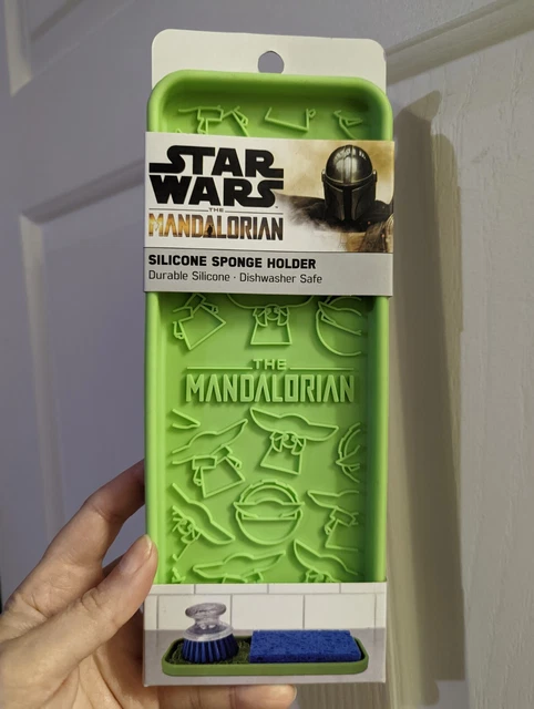 Mandalorian Silicone Sponge Holder! Star Wars Kitchen Gadget - New!
