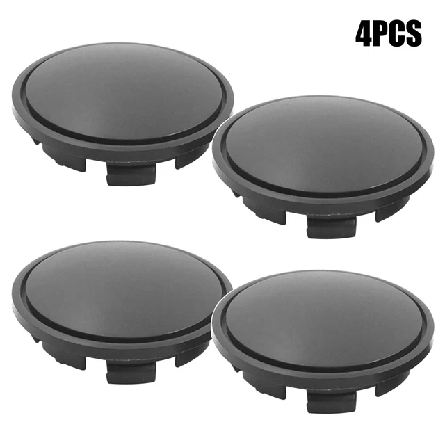4Pcs/Pack 65mm Universal Car Wheel Centre Hub Cover Center ABS Rims Cap Black
