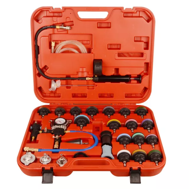 28PC Universal Radiator Pressure Tester & Vacuum Type Cooling System Refill Kit