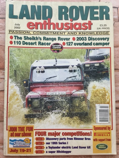 Range Rover Register Magazine LAND ROVER ENTHUSIAST Magazine - July 2002 - Sheikh's Range Rover, 110 ...