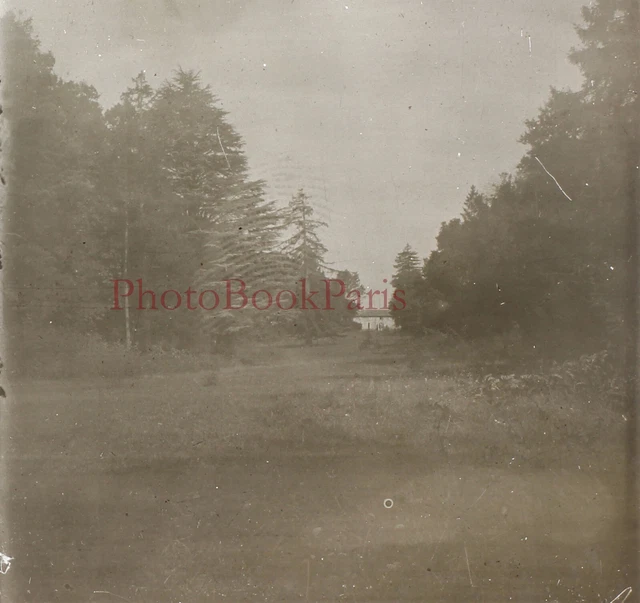 FRANCE Mirabeau Landscape c1930 Photo Stereo Glass Plate Vintage V17T14n1