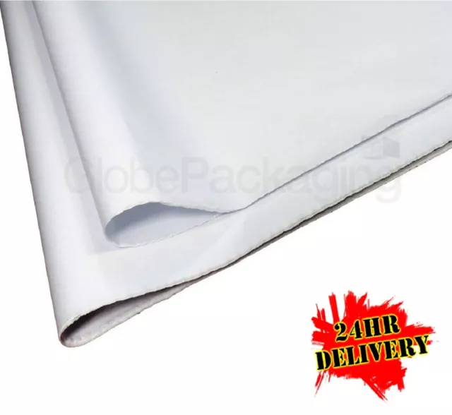 2000 SHEETS OF WHITE ACID FREE TISSUE PAPER 375x500mm