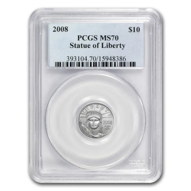 2008 1/10 oz American Platinum Eagle MS-70 PCGS