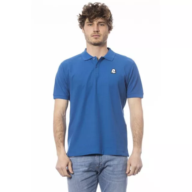 Invicta Élégant Bleu Manches Courtes Polo Homme Chemise Authentic