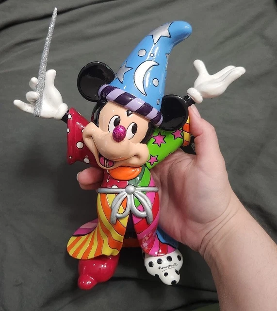 Britto Disney Fantasia Sorcerer Mickey Mouse Pop Art Figurine With Tag, No Box