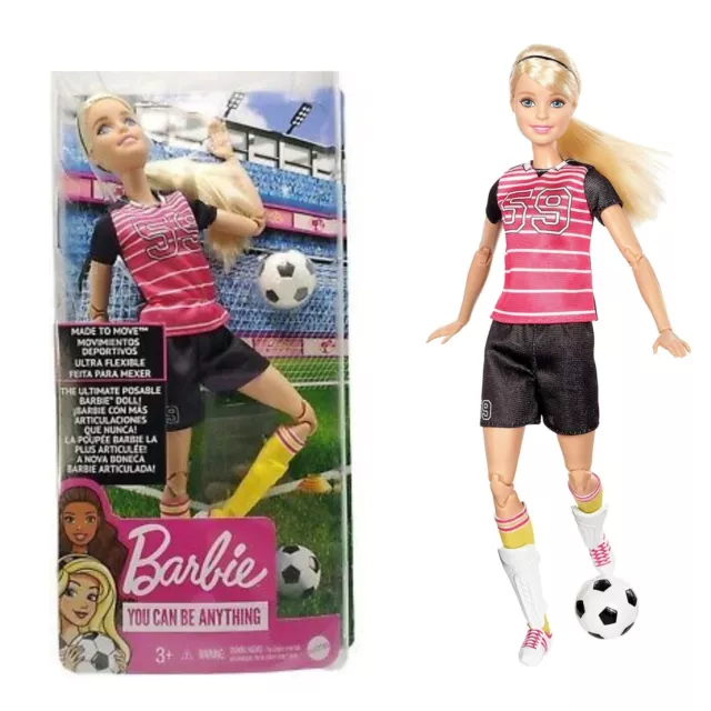 MATTEL BARBIE BAMBOLA Action Figure Articolata 22 punti accessori