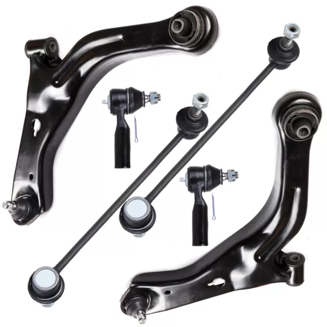 6x Front Lower Control Arms Tie Rods For 2001-2004 Ford Escape & Mazda Tribute