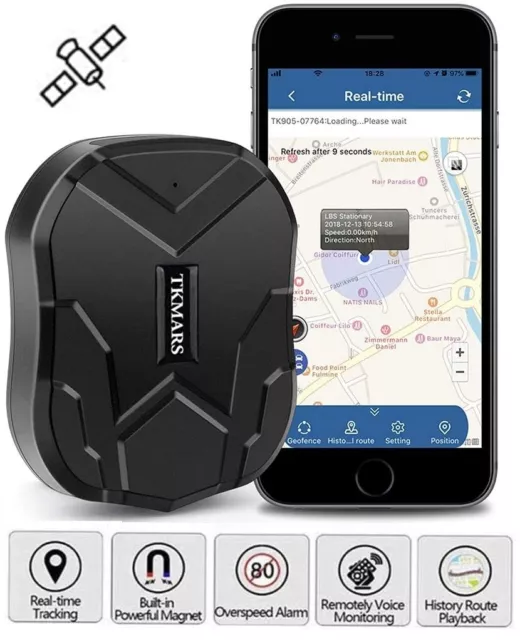 TKSTAR TK905 Real-Time Waterproof Car Vehicle GPS Tracker Magnetic GSM GPRS APP