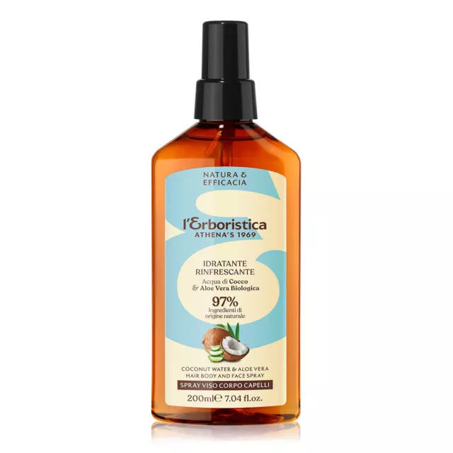 Acqua corporea di Erboristica di Athena in cocco e aloe 200 ml