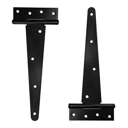 TamBee T-Strap Shed Hinge Gate Strap Heavy Duty Hinge Door Barn Gates Hinges Bla
