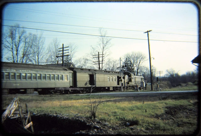 Railroad Slide New York Central NYC 8274 Train 904 Ghent NY 1960