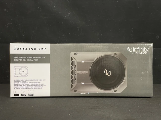 Infinity BASSLINK SM2 Aktiv-Subwoofer - 200mm Untersitz Subwoofer
