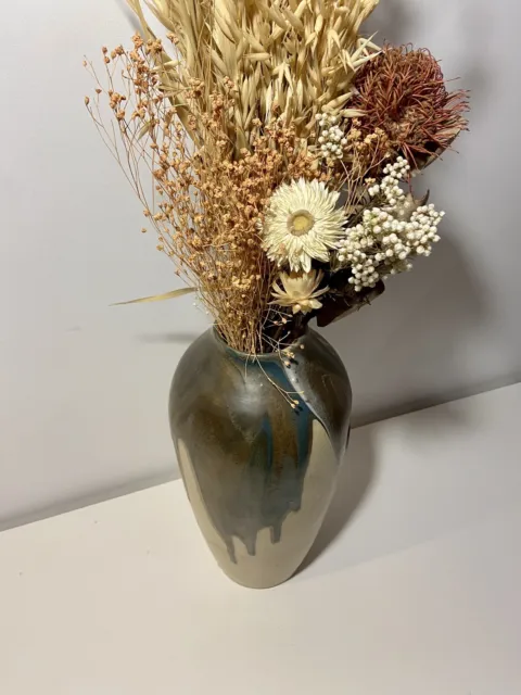 Vase En Gres Émaillé Léon Pointu Ancien 1920 1930 Art Déco