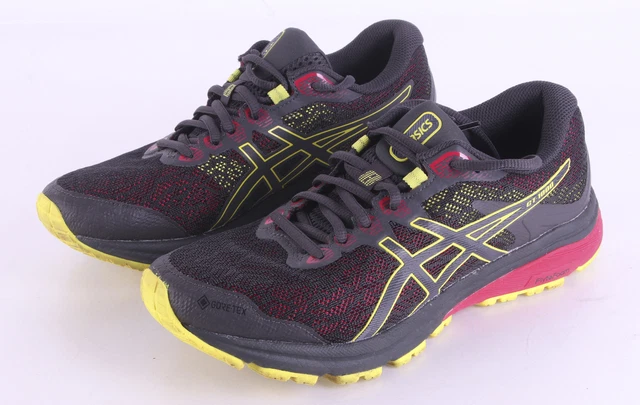 ASICS GT-1000 8 GTX Herren Laufschuhe Runningschuhe Grau/Rot/Gelb Gr. 40.5