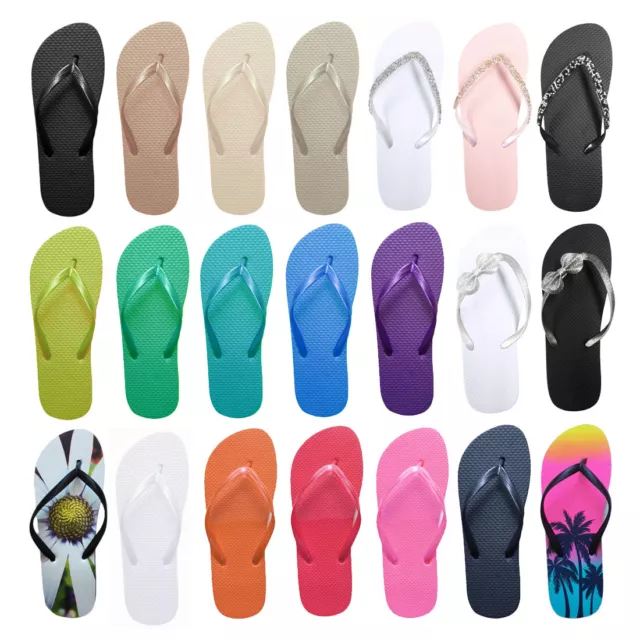 New Beach Flip Flops Jelly Flipflops Sandals Shoes Size Light Spa Ladies Mens