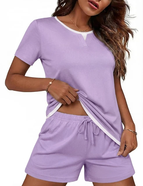 Ensemble Homme Pyjama Homme été Demegimi - Short Et T-shirt Coton - Taille S à XXL Pyjama Manches Courtes Homme