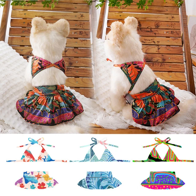 Sommer Haustier Bikini Hund Strand Haustier Badeanzug Sling Party Kostüm Kleid
