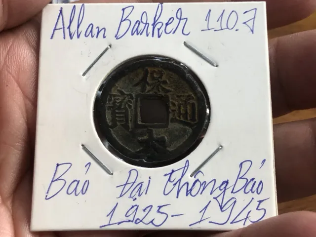 Ancient Annam coin Bao Dai Thong Bao 1925-1945 Allan Barker 110.7 rare_LDP Shop.