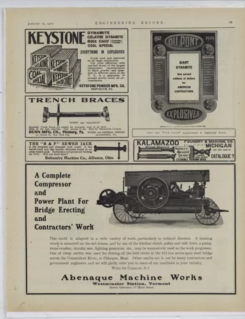 1910 Keystone Powder Co. Ad: Everything in Explosives - Emporium, Pennsylvania