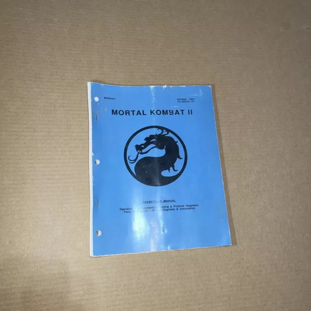 Mortal Kombat II October 1993 Operations Manual