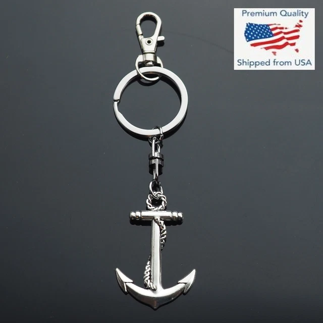ANCHOR BOAT SHIP Sea Ocean Sailor Maritime Key Chain Clip Bag Keychain