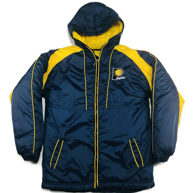 Indiana Pacers Sports Jacket Coat Youth Size 14 16 Zip Up Blue by Jump Ball Club