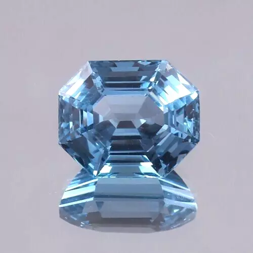 AAA Natural Brazilian Swiss Blue Topaz Loose Radiant Cut Gemstone 7.90 CT